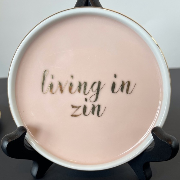 Rose and Gold Rosé Wine Coasters by Rosanna - Picture 4 of 7